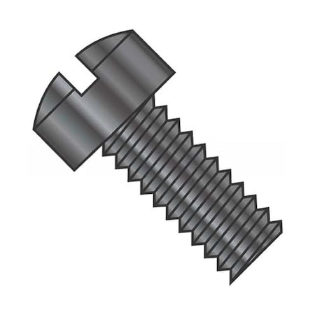 Usa Industrials #6-32 x 1 in Slotted Fillister Machine Screw, Black Oxide Steel BULK-SCRW-4915